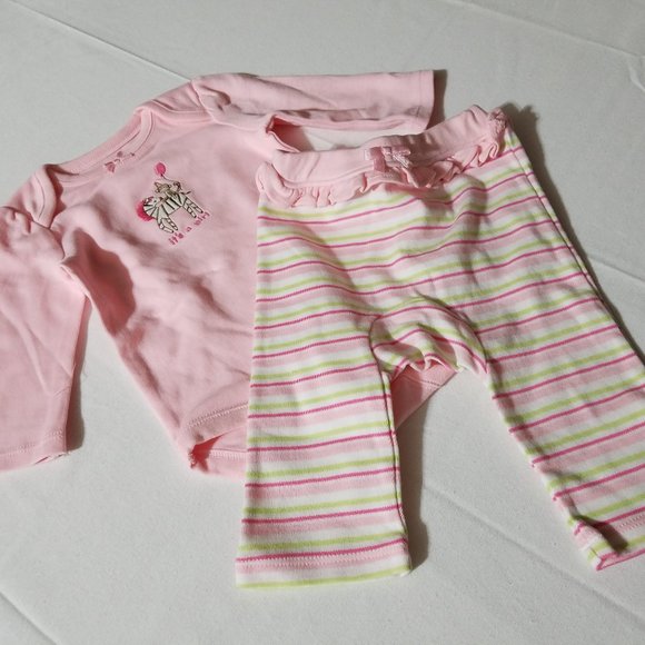 Gymboree Brand New Baby Zebra NWT 0-3 Month Pants & Bodysuit. - Picture 1 of 2